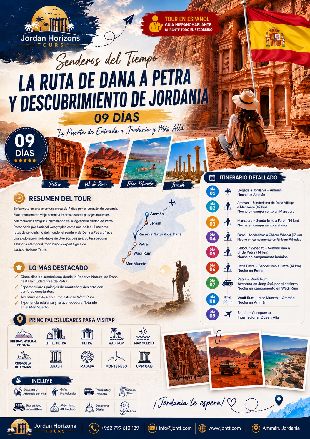 Rutas de senderismo en Jordania - De Dana a Petra - Adventure Jordan Tours